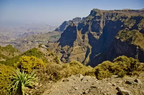 Trek entre la cascade de Jinbar et Geech, montagnes du Simien - Ethiopie