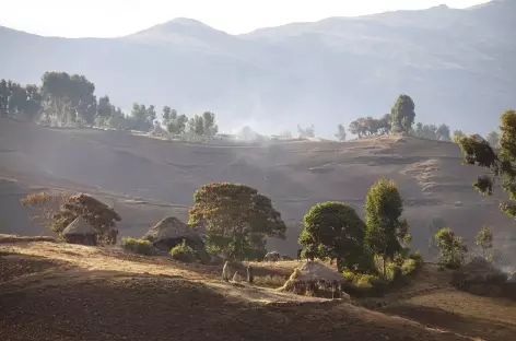 Vers le village de Sona, Simien - Ethiopie