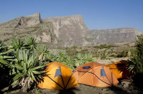 Camp de Chennek (3600 m), massif du Simien - Ethiopie