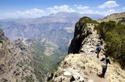 Montagnes du Simien, descente vers le camp de Chennek - Ethiopie