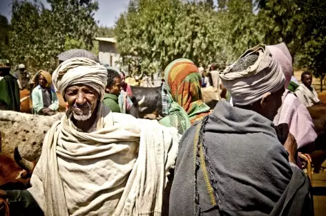 Scène de vie dans un marché, au nord du pays - Ethiopie