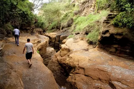 Marche dans le Parc national d'Hell's Gate - Kenya - 