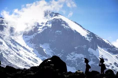 Versant sud du Kili avec ses glaciers - Tanzanie