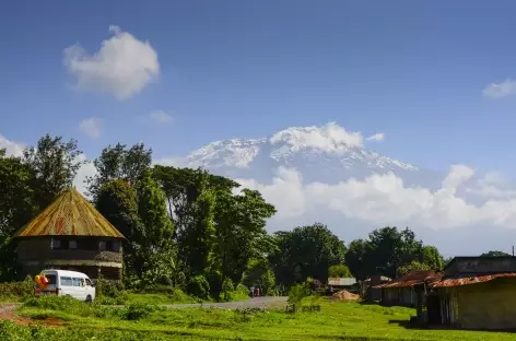 Vue sur le Kilimanjaro depuis le village de Machame - Tanzanie