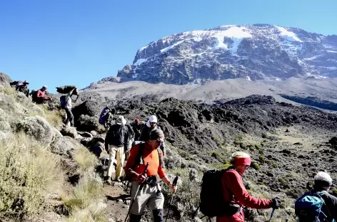 Etape entre Baranco et Barafu, Kilimanjaro - Tanzanie