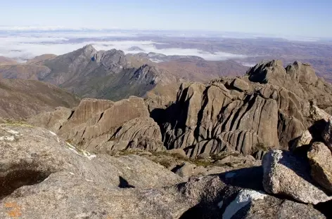 Massif de l'Andringitra, vue du sommet du Pic Boby - Madagascar