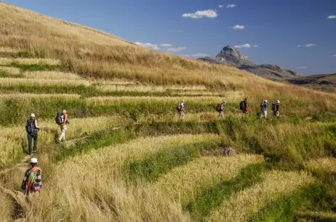 Trek dans la région de la montagne Somaina, pays betsileo - Madagascar