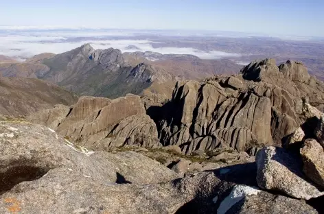 Massif de l'Andringitra, vue du sommet du Pic Boby - Madgascar