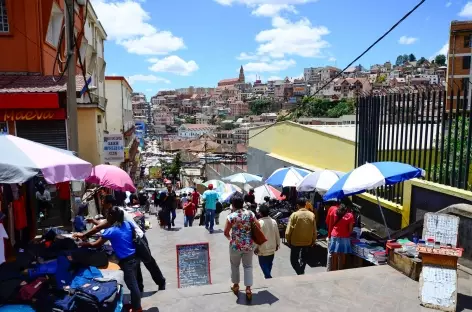 Centre-ville d'Antananarivo, capitale de Madagascar