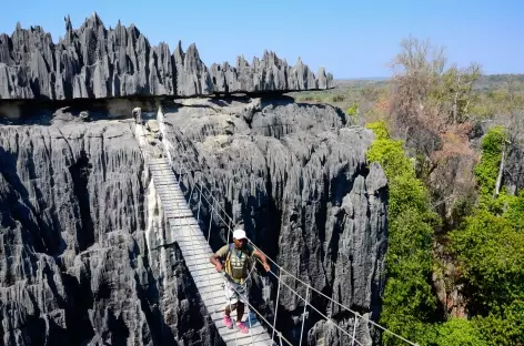 Ponts suspendus dans les Grands Tsingy de Bemaraha - Madagascar