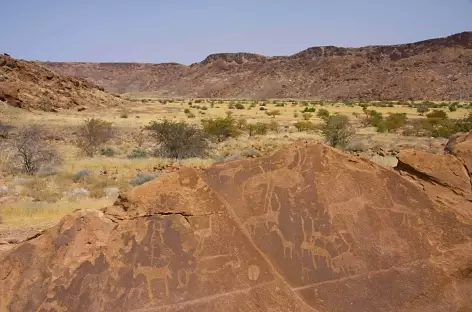 Gravures rupestres à Twyfelfontein - Namibie