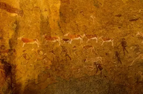 Peintures rupestres de White Lady, massif du Brandberg - Namibie