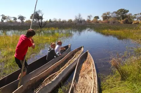 Mokoro sur le delta de l'Okavango - Botswana