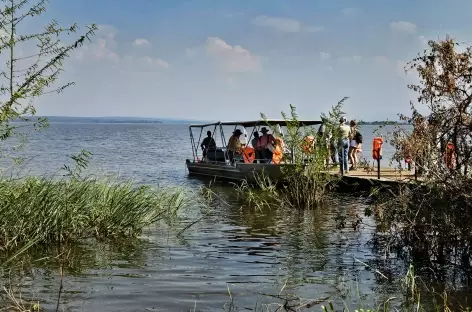 Safari en bateau sur le lac Ihema, Parc national de l'Akagera - Rwanda