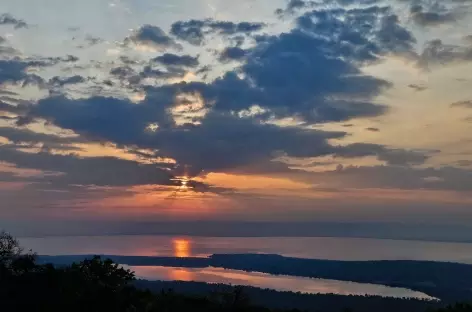 Coucher de soleil sur le lac Ihema, Parc national de l'Akagera - Rwanda
