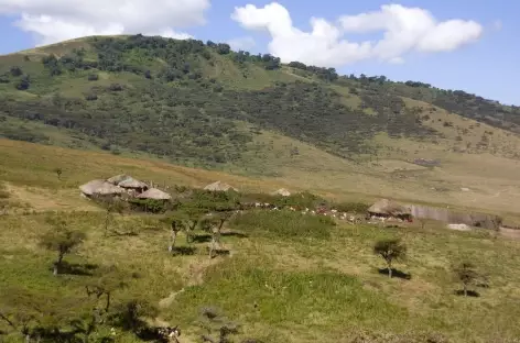 Village masai vers le Lengai - Tanzanie