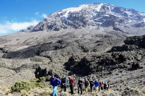 Etape entre Baranco et Barafu, Kilimanjaro - Tanzanie