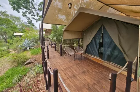 Notre camp de toile au bord du lac Mutirikwi - Zimbabwe
