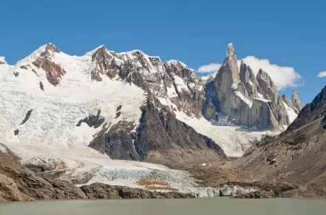 Parc national des Glaciers, la laguna Torre au pied du Cerro Torre - Argentine