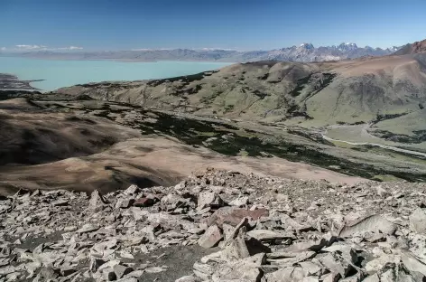 Parc national des Glaciers, vue sur le lac Viedma depuis le Pliegue Tumbado - Argentine