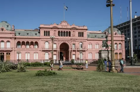 Buenos Aires, place du 9 mai et 'casa rosada' - Argentine