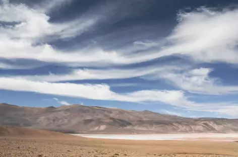 Argentine, lac salé dans la Puna