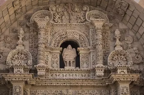 Fronton de l'église Jésuite de Potosi - Bolivie