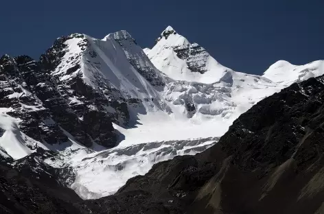 Cordillère Royale, plein cadre sur le Condoriri - Bolivie