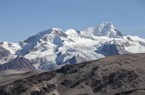 Cordillère Royale, vaste panorama sur les massifs de l'Ancohuma et Illampu - Bolivie