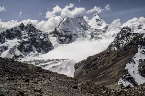 Cordillère Royale, à l'approche du du col Austria - Bolivie 