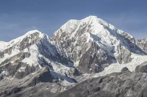 En route pour Sorata, vue sur l'Illampu - Bolivie