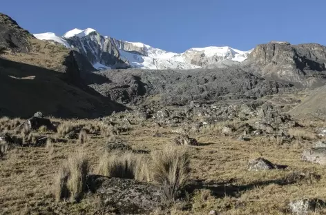 Cordillère Royale, en descendant à Mina Susana au pied du massif de l'Ancohuma - Bolivie