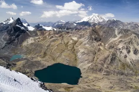 Cordillère Royale, vue depuis le sommet du pic Austria - Bolivie