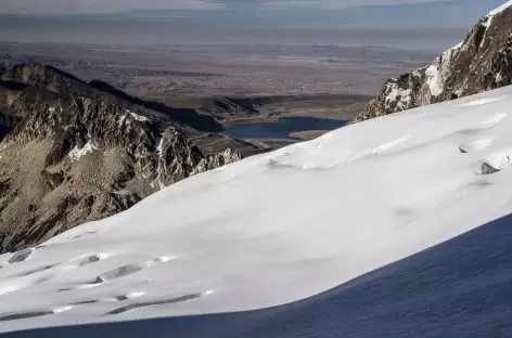 Cordillère Royale, vue sur La Paz depuis le pic Tarija - Bolivie