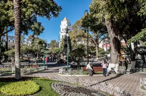 Sur la place d'Armes de Sucre - Bolivie