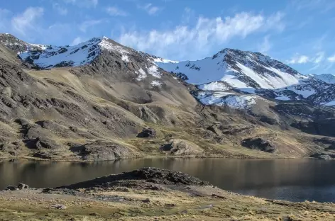 Arrivée sur les bords de la lagune Cololo - Bolivie