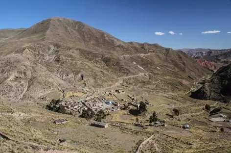 Sur la route entre la Cordillère Quimsa Cruz et La Paz - Bolivie