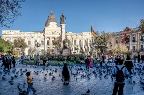 La Paz, la place Murillo - Bolivie