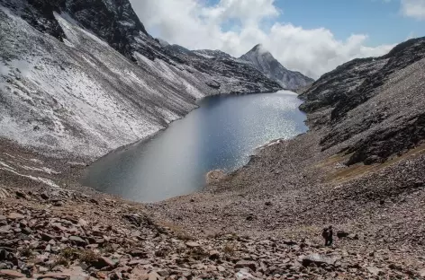 Descente depuis le col Mina Santa Rosa - Bolivie