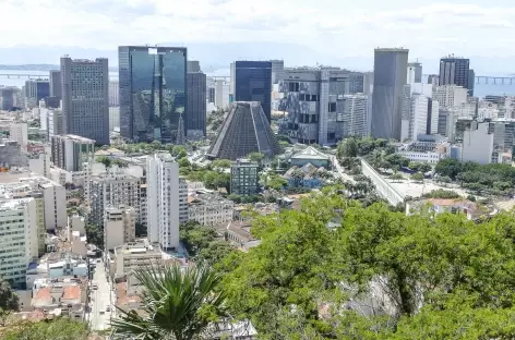 Rio, vue sur le centre-ville depuis Santa Teresa - Brésil