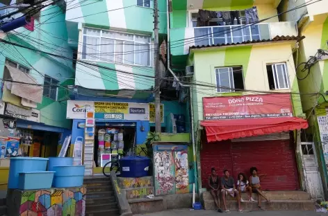 Rio, favela Santa Marta - Brésil