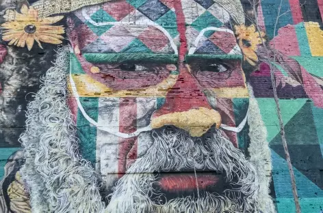 Rio, fresque murale de Kobra - Brésil - 