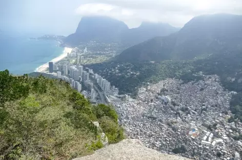 Morro dos Irmaos, vue sur Sao Conrado - Brésil