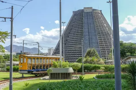 Rio, arrivée du tramway dans le centre-ville - Brésil