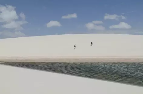 Dunes et lagunes dans le parc national Lençois Maranhenses - Brésil