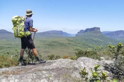 Panorama depuis le plateau du rio Preto dans la Chapada Diamantina - Brésil