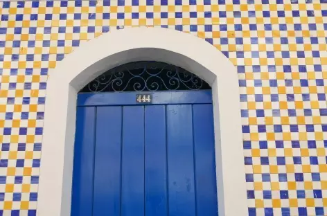 Facade d'azulejos à Sao Luis - Brésil
