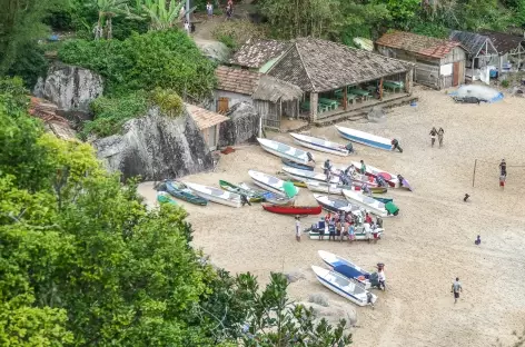 Arrivée au village de Ponta Negra - Brésil