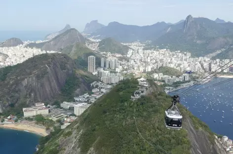 Vue depuis le sommet du Pain de Sucre - Brésil