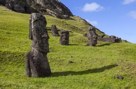 Ile de Pâques, carrière Rano Raraku - Chili